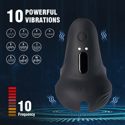 Acmejoy - 10 Vibrating Training Penis Ring