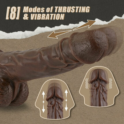 LOVER- Thrusting Vibrating Heating Dildo