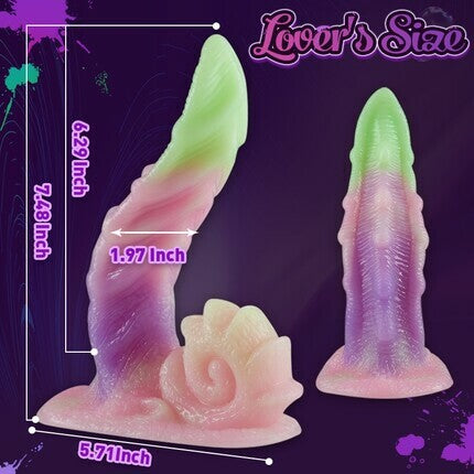 Coke 7.48 Inch Rainbow Dildo with Suction Cup