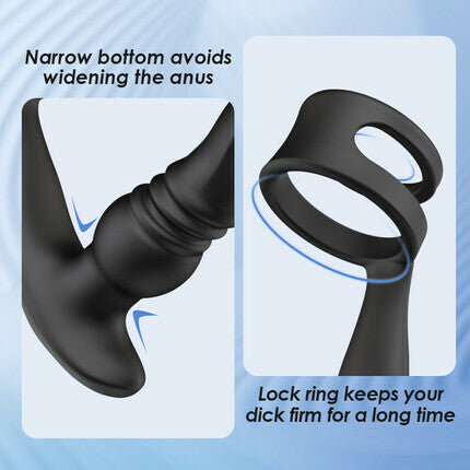 THORY - Thrusting Prostate Massager with Double Cock Rings