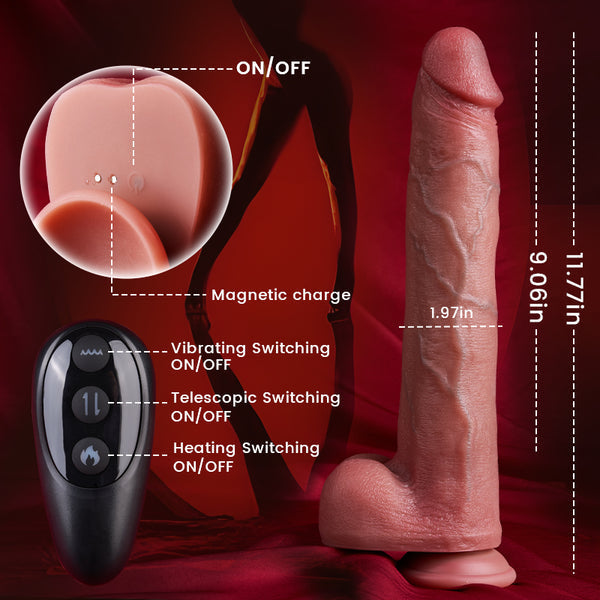 Widowmaker - Rotating Sucking Masturbation Stroker and HONKAI- Heating Thrusting Dildo Set