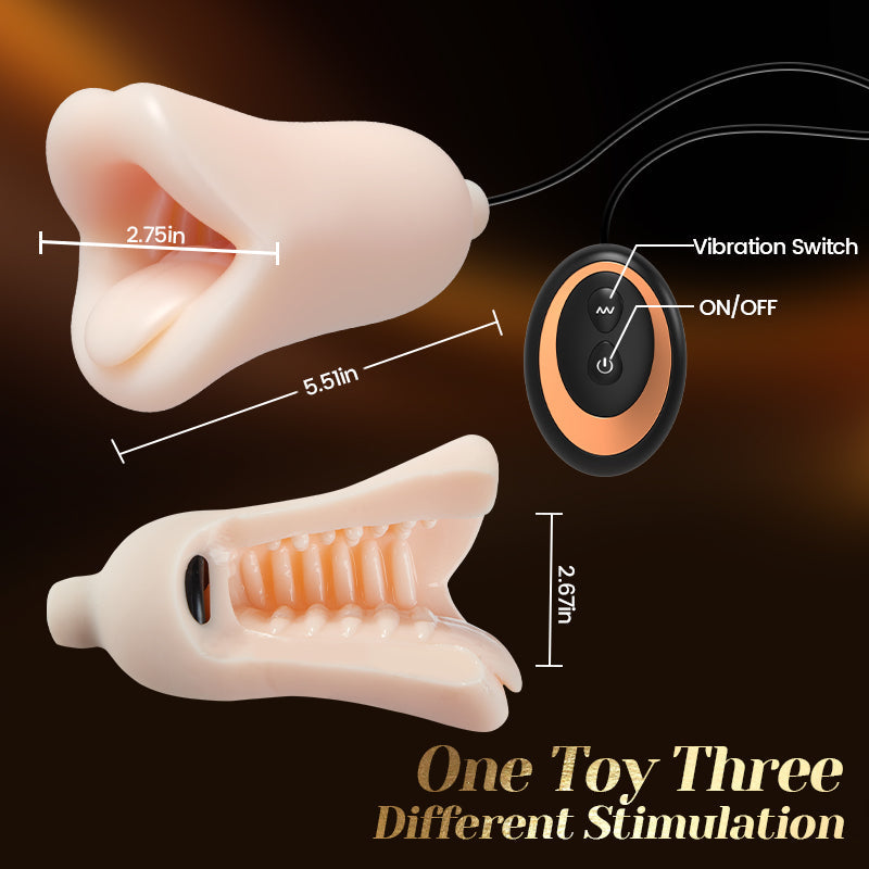 Acmejoy - 10 Vibrations Precise Training Oral Sex Glans Trainer