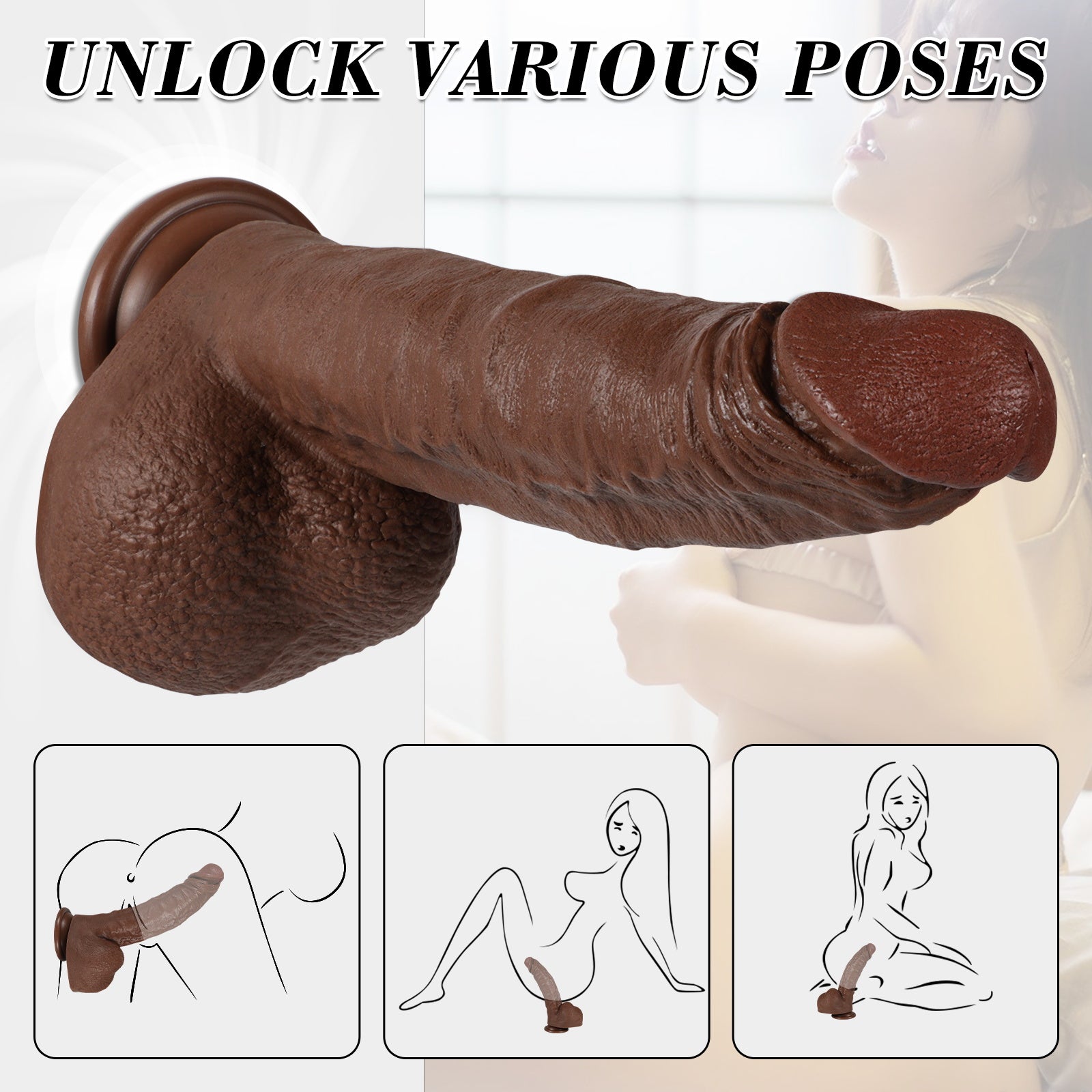 Buder-Manual Dildo Life-like Play Fun 11.02 Inches